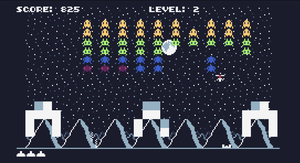 play Invaders For Tic-80