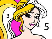 play Princess Coloring By Number