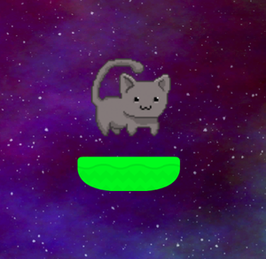 play Galaxy Cat Jump 2D
