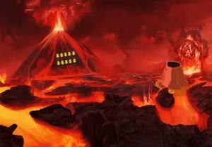 play Escape From Volcano Erupting