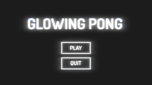 Glowing Pong 2D