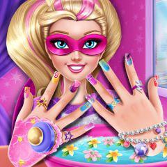 play Superhero Doll Manicure
