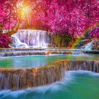 play Beautiful Waterfall Forest Escape Html5