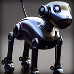 Futuristic Robot Dog Escape