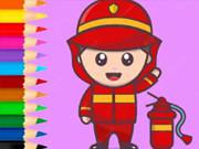 play Coloring Book: Fireman