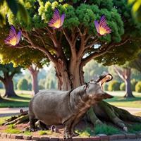 Big-Escape From Hippopotamus Forest Html5