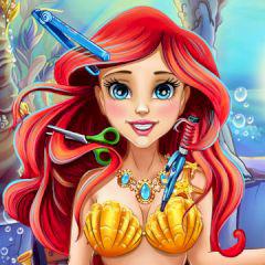 play Mermaid Princess Real Haircuts