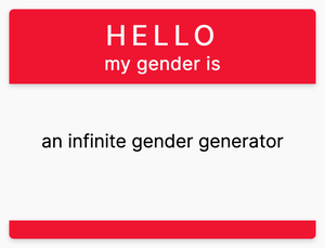 play An Infinity Of Genders