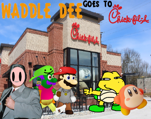 play Waddle Dee Goes To Chick-Fil-A