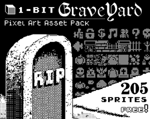 play 1-Bit Graveyard Pixel Art Asset Pack