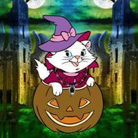 play Halloween Strange Cat Escape Html5