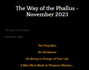The Way Of The Phallus