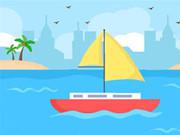play Coloring Book: Boat On Sea