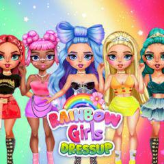 play Rainbow Girls Dress Up Challenge