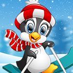 play Xmas Skating Penguin Escape