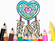 play Coloring Book: Heart Dreamcatcher