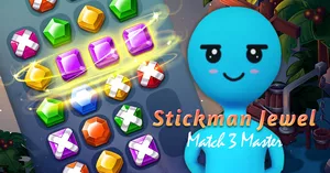 play Stickman Jewel Match 3 Master