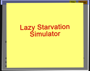 Lazy Starvation Simulator
