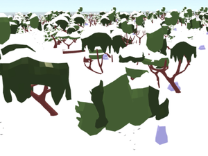 play Snowy Forest Generator