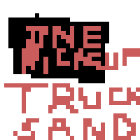 One Pickup Truck Sand