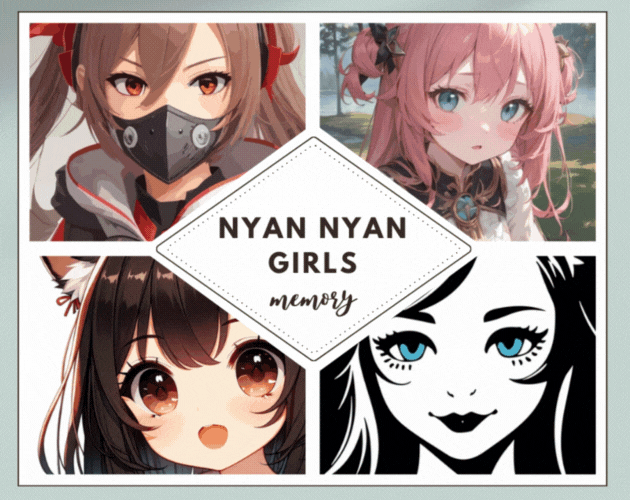 play Nyan Nyan Girls Memory