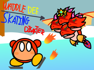 Waddle Dee: Skating Disaster! (Kirby Return To Dream Land)