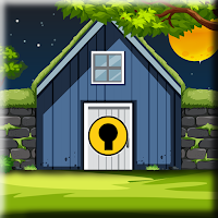 play G2J Forest Blue Wood Cabin Escape