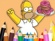 play Coloring Book: Simpson Doughnut