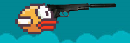 play Flappy Bird But With A Gun