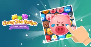 Crazy Zoo Swipe game