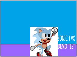 play Sonic 1 Vx Test Demo 1