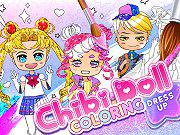 Chibi Doll Coloring & Dress Up game