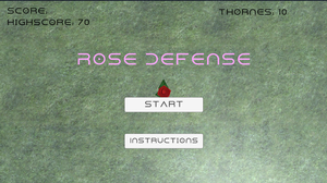 Rose Defense game