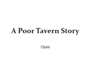 A Poor Tavern Story game