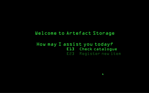 play Welcome To Artefact Storage