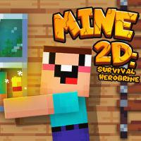 play Mine 2D Survival Herobrine
