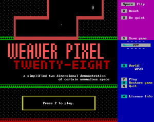 Weaver Pixel Twenty-Eight game