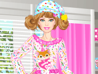 play Barbie Pajama Party Dress Up