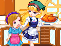 play Turkey Cooking With Mom