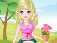 play Anny In The Garden Dressup