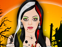 play Spooky Halloween Girl Makeover