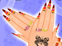 play Finger Nail Decoration