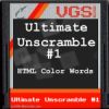 Ultimate Unscramble #1: Html Color Code Words