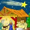 Nativity Scene Coloring