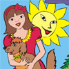 play Girl And Dog Coloring