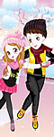 play Skating Cute Couple Dress Up