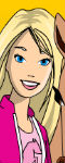 play Barbie And Pony Coloring