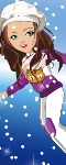 play Shining Girl Skiing Dress Up