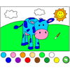 play Blue Cow Coloring Book