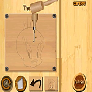 play Wood Carving Tweety